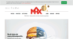 Desktop Screenshot of max.se