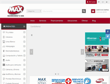 Tablet Screenshot of max.com.gt